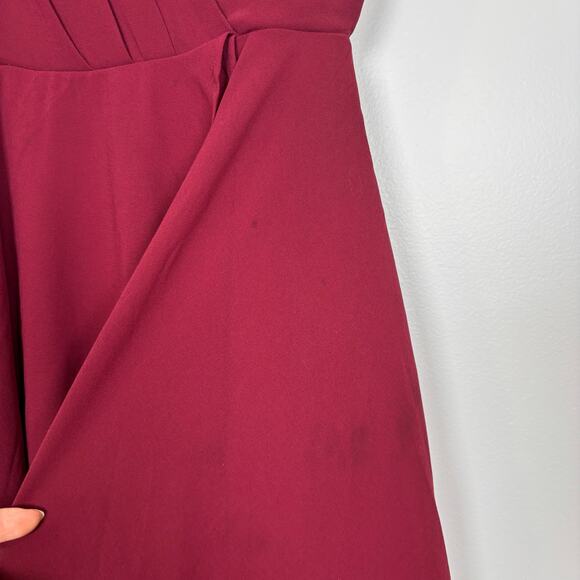 Windsor Burgandy/Maroon Mini Dress - Picture 2 of 4